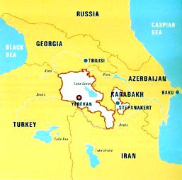 Map of Armenia